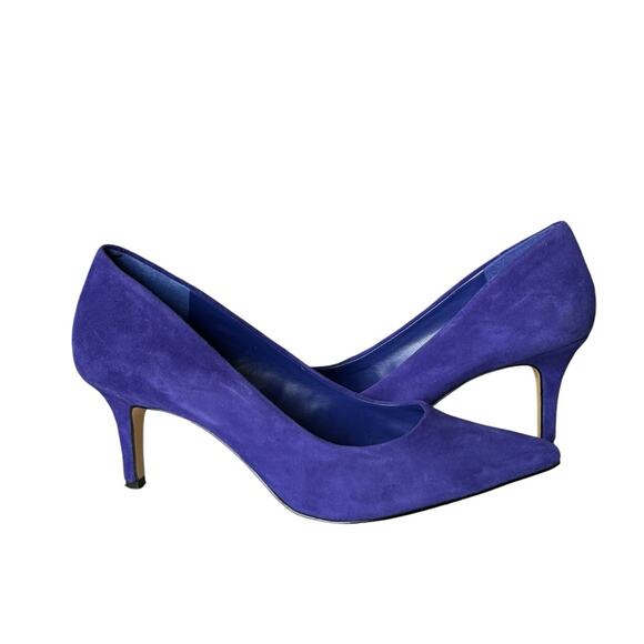 Lord & Taylor purple suede-style pumps 2.5” heel size 7 - Picture 13 of 13